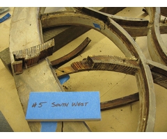 Deteriorated elliptical sash components